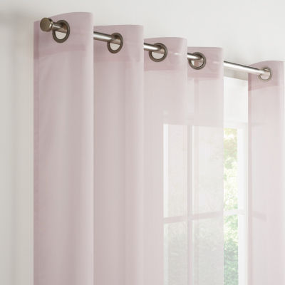 Eclipse Livia Grommet Top Sheer Single Curtain Panel