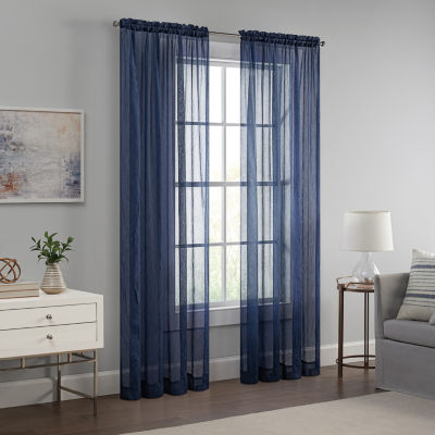 Eclipse Emina Rod Pocket Sheer Single Curtain Panel