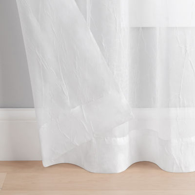 Eclipse Emina Rod Pocket Sheer Single Curtain Panel