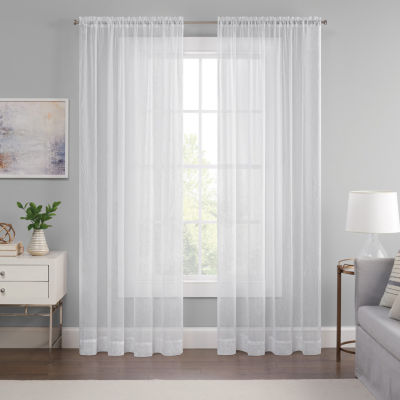 Eclipse Emina Rod Pocket Sheer Single Curtain Panel