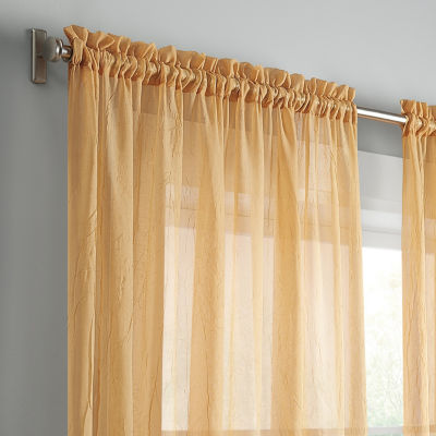 Eclipse Emina Sheer Rod Pocket Single Curtain Panel