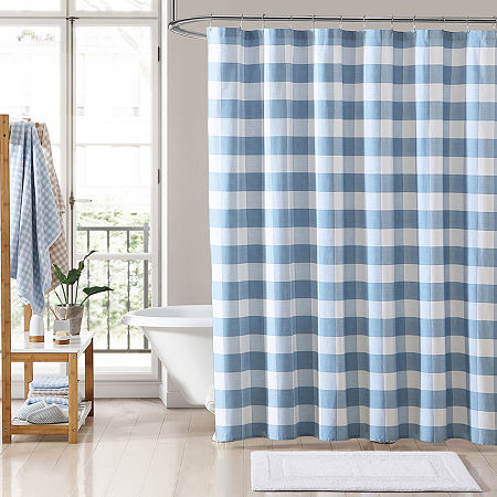 Laura Ashley Shower Curtain, One Size, Blue