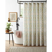 Distant Lands Tile Floral Shower Curtain