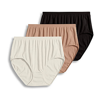 Jockey Women's Underwear Elance Breathe Brief - 3 Pack, Black, 5