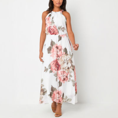 jcpenney white floral dress