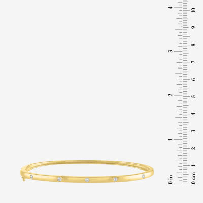 Diamond Addiction (G-H / Si2-I1) 1/ CT. T.W. Lab Grown White 10K Gold Bangle Bracelet