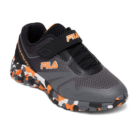 FILA Galaxia 4 Mashup Little Boys Running Shoes, 2 Medium, Gray