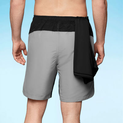 Sports Illustrated Mens Drawstring Waist Swim Trunks