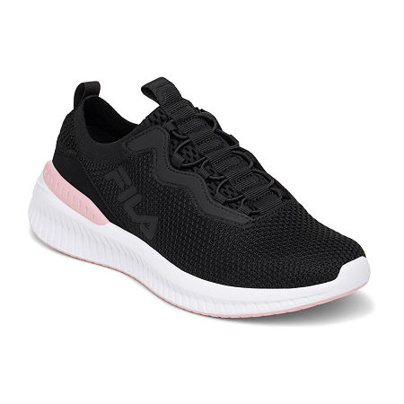 FILA Speedbolt Knit Womens Running Shoes, 6 Medium, Black