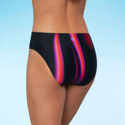 Sports Illustrated Womens Tie Dye Hipster Bikini Swimsuit Bottom
