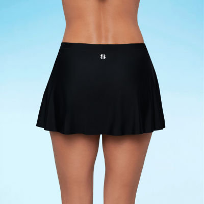 Sports Illustrated Womens Comfort Waistband Swim Skirt