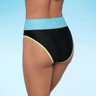 Sports Illustrated Womens High Waist Bikini Swimsuit Bottom