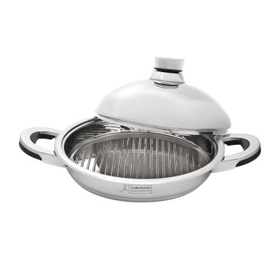 BergHOFF TFK Stainless Steel 12" Grill Pan