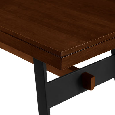 Rectangular Wood-Top Dining Table