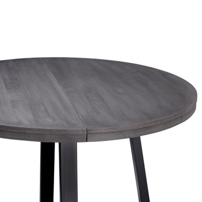 Round Wood-Top Dining Table