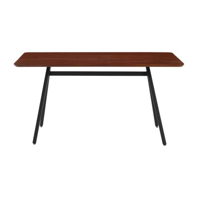 Rectangular Wood-Top Dining Table