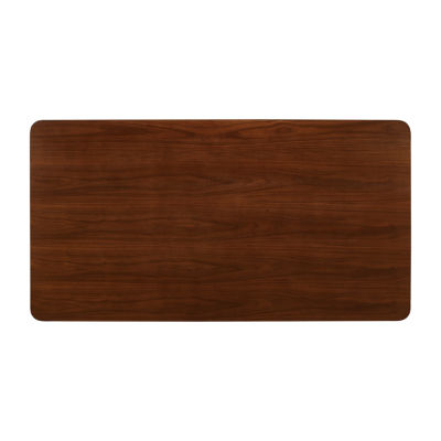 Rectangular Wood-Top Dining Table