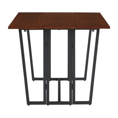 Rectangular Wood-Top Dining Table