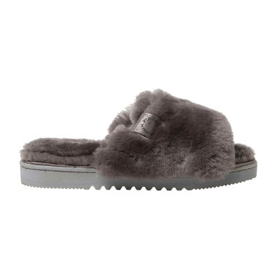 Dearfoams Fireside Cairns Genuine Shearling Womens Slip-On Slippers