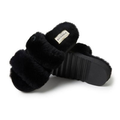 Dearfoams Fireside Benalla Genuine Shearling Womens Slip-On Slippers