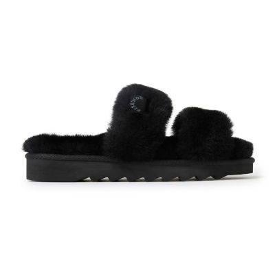 Dearfoams Fireside Benalla Genuine Shearling Womens Slip-On Slippers