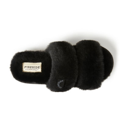 Dearfoams Fireside Benalla Genuine Shearling Womens Slip-On Slippers