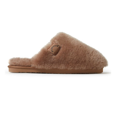 Dearfoams Fireside Shelly Genuine Shearling Womens Moccasin Slippers