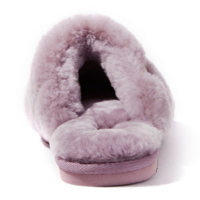 Dearfoams Fireside Shelly Genuine Shearling Womens Moccasin Slippers