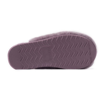 Dearfoams Fireside Shelly Genuine Shearling Womens Moccasin Slippers