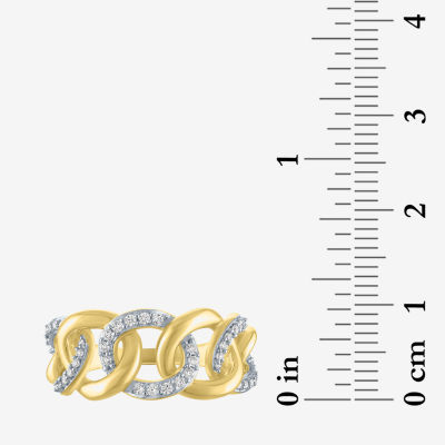 Diamond Addiction (G-H / Si2-I1) 1/4 CT. T.W. Lab Grown White 14K Gold Over Silver Band