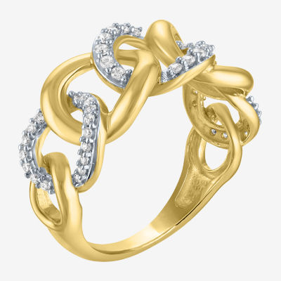 Diamond Addiction (G-H / Si2-I1) 1/4 CT. T.W. Lab Grown White 14K Gold Over Silver Band