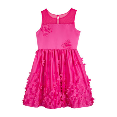 Rare Editions Little & Big Kid Girls Sleeveless Fit + Flare Dress