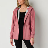 Liz claiborne woven on sale water resistant midweight anorak