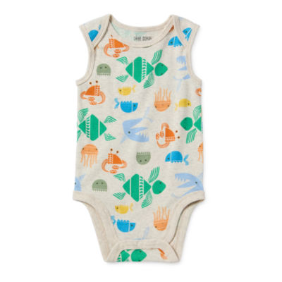 Okie Dokie Baby Boys Sleeveless Bodysuit