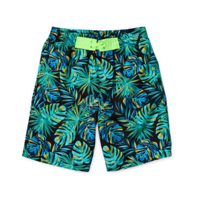 Thereabouts Little & Big Boys At The Knee Boxer Brief Lined Board Shorts