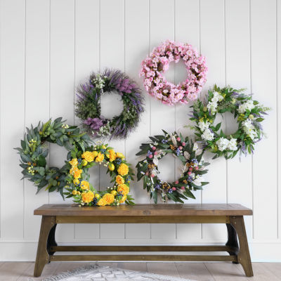 Linden Street Hydrangea & Lavender Wreath