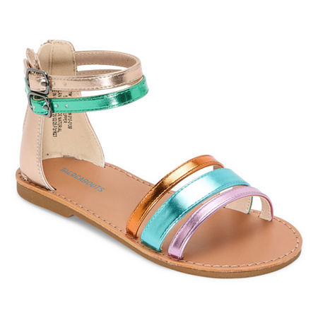 Thereabouts Little & Big Girls Addison Ankle Strap Gladiator Sandals, 4 Medium, Yellow