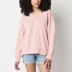 V Neck Sweatshirts Tops for Women - JCPenney