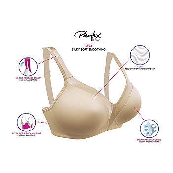 Playtex 18 Hour Silky Soft Smoothing Wireless Full Coverage Bra-4803 -  JCPenney