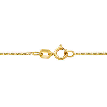 14K Gold 24 Inch Solid Box Chain Necklace