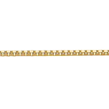 14K Gold 24 Inch Solid Box Chain Necklace