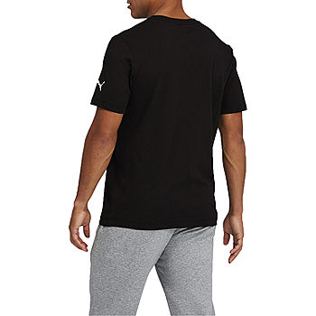 PUMA Essentials Graphic Crew Sleeve - T-Shirt JCPenney Short Neck Mens