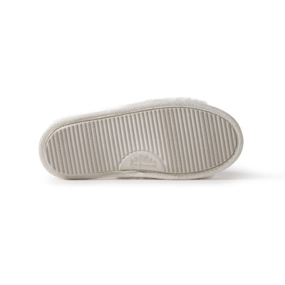 Dearfoams Lane Bridal Womens Memory Foam Slip-On Slippers