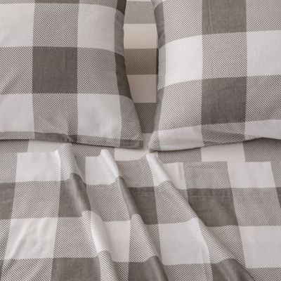 Linery Turkish Cotton Print Flannel Wrinkle Resistant Sheet Set