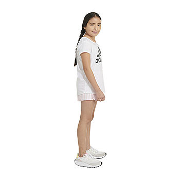 adidas Big Girls Running Short, Color: Black - JCPenney