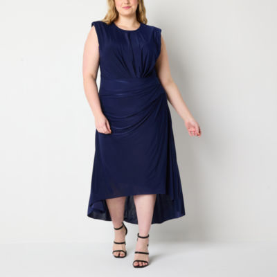 Premier Amour Plus Sleeveless Midi Fit + Flare Dress