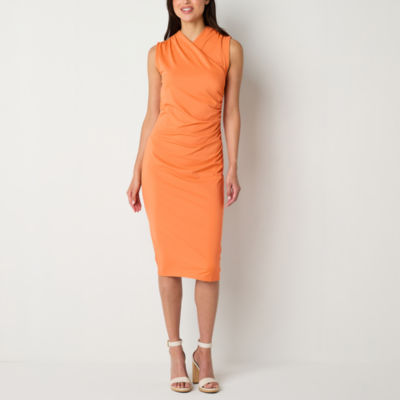 Worthington Sleeveless Midi Bodycon Dress