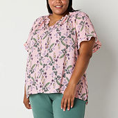 Pink Plus Size Tops