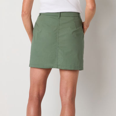 St. John's Bay Womens Mid Rise Skort-Tall