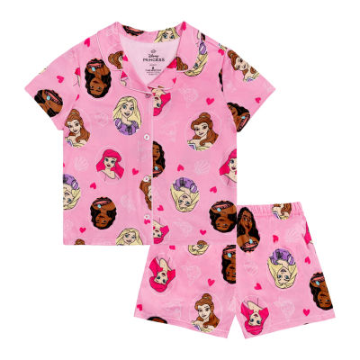 Disney Collection Girls Ariel Cinderella Princess 2-pc. Pajama Sets